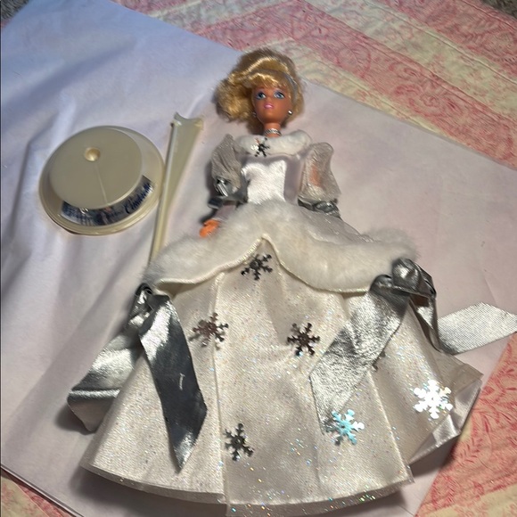Mattel Other - First in Series Holiday Princess Walt Disney Cinderella 1996 Barbie Doll & Stand
